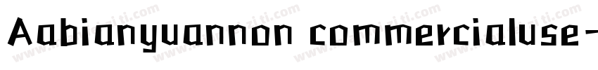 Aabianyuannon commercialuse字体转换
